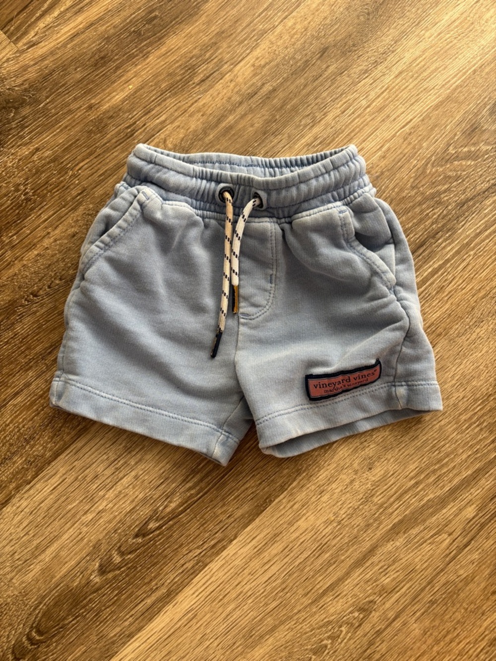 Vineyard Vines Pale Blue Kids Sweat Shorts with Drawstring